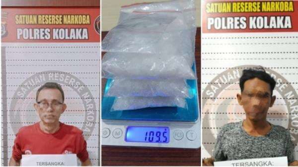 2 Pengedar Narkotika Digerebek Saat Pesta Sabu di Kolaka, Polisi Sita 109,5 Gram Siap Edar