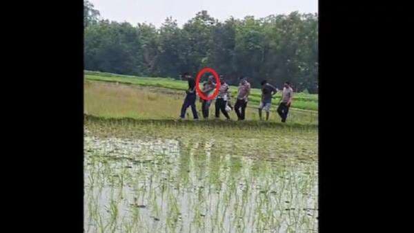 Kelelahan Dikejar Polisi, Pelaku Curanmor Ditangkap di Tengah Sawah