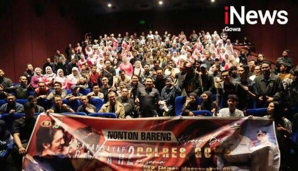 Polres Gowa Gelar Nobar Film “Sayap-Sayap Patah 2” Bersama Komunitas di XXI TSM