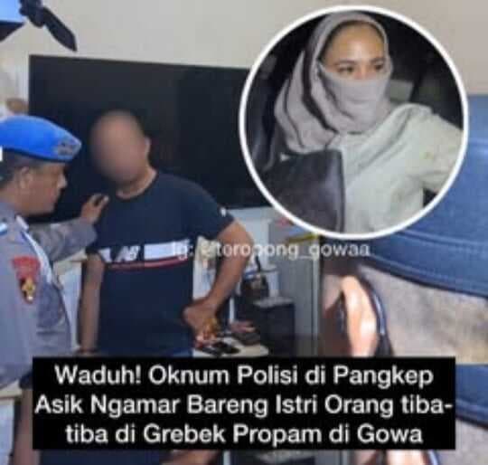 Viral! Polisi di Gowa Gerebek Oknum Polisi sedang Asyik Ngamar Diduga dengan Istri Orang