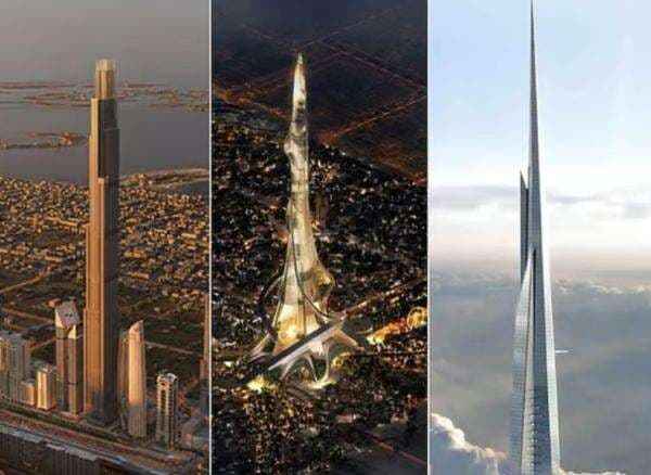 3 Gedung Tertinggi di Dunia Ini Bakal Kalahkan Burj Khalifa, Rise Tower di Saudi Setinggi 2 Km