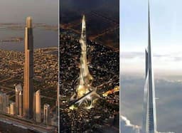 3 Gedung Tertinggi di Dunia Ini Bakal Kalahkan Burj Khalifa, Rise Tower di Saudi Setinggi 2 Km