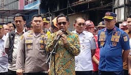 Mendagri Tinjau Gedung Terra Drone Usai Kebakaran, Soroti Sertifikasi Laik Fungsi