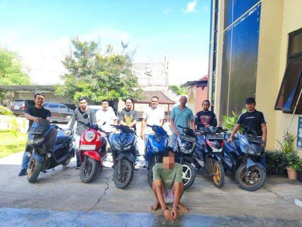 ‎Polisi Tangkap Spesialis Curanmor di Pujut, 7 Motor Hasil Curian Diamankan