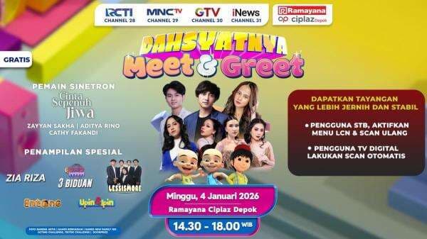 Warga Depok Yuk Ketemuan dengan Pemain Cinta Sepenuh Jiwa