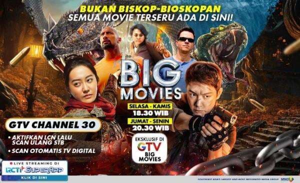 Duo Kekar Hollywood dan Teror Monster Buas Siap Guncang Big Movies GTV