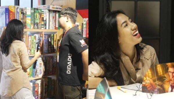 Azia Serius Belajar Board Game di Didadu Tanjung Duren