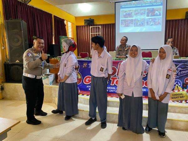 Satlantas Limapuluh Kota Gencarkan "Police Goes To School" Tekan Kecelakaan Usia Muda