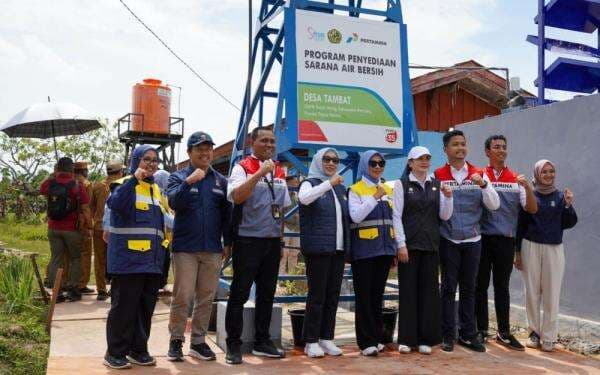 Pertamina Kolaborasi dengan Kementerian ESDM dan SERUNI KMP Buka Akses Air Bersih di Kampung Tambat