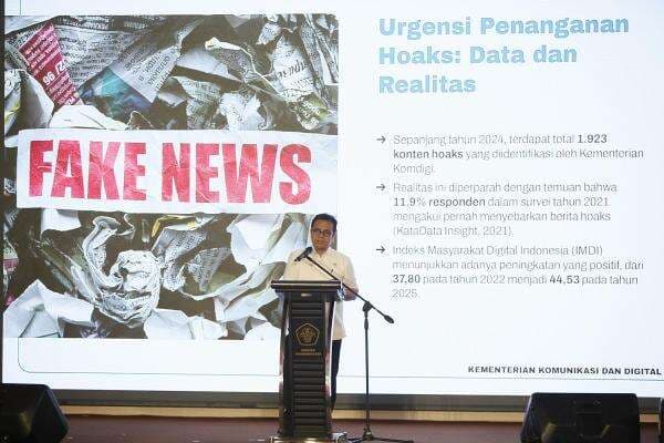 Komdigi Catat Hampir 2.000 Konten Hoaks Sepanjang 2024, Wamen Nezar: Ancaman Serius