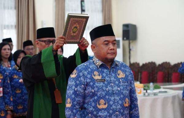 Bupati Lantik Andik Sudjarwo Sebagai Pj Sekda Bojonegoro