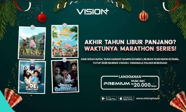 Tayangan Spesial Liburan Tahun Baru, Marathon Series dan Microdrama Seru VISION+