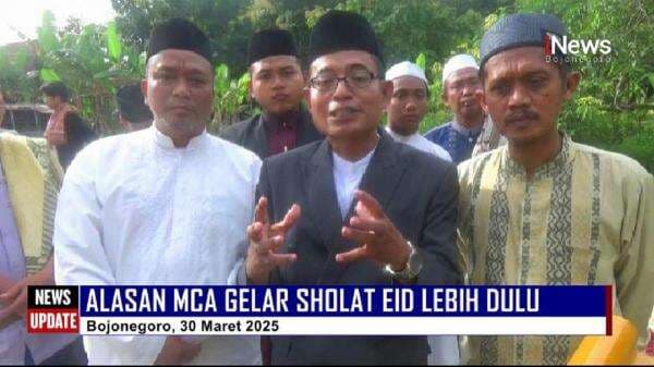 Penjelasan MCA Bojonegoro Soal Alasan Gelar Sholat Idul Fitri Lebih Dulu Penjelasan MCA Bojonegoro Soal Alasan Gelar Sholat Idul Fitri Lebih Dulu