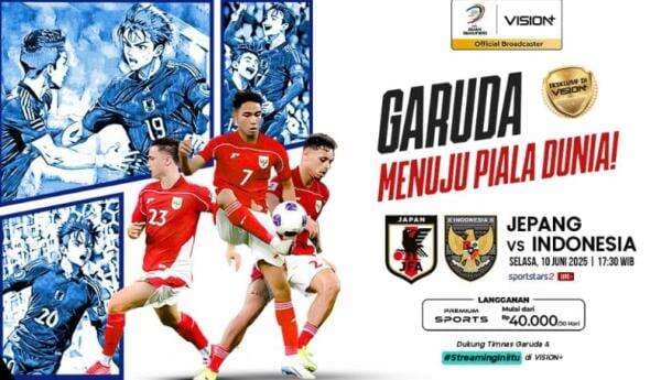 Link Live Streaming Timnas Indonesia vs Jepang di Laga Pamungkas Kualifikasi Piala Dunia 2026