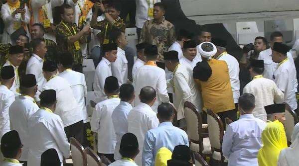 Didampingi Gibran, Presiden Prabowo Hadiri Doa Bersama di Puncak HUT Ke-61 Golkar