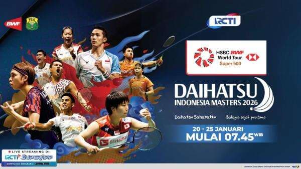 Live di RCTI! Jadwal Siaran Langsung Indonesia Masters 2026: Mulai 20 Januari!