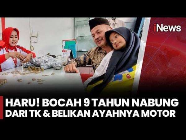 Bocah 9 Tahun di Ponorogo Belikan Ayah Sepeda Motor dari Hasil Menabung Sejak TK Bocah 9 Tahun di Ponorogo Belikan Ayah Sepeda Motor dari Hasil Menabung Sejak TK
