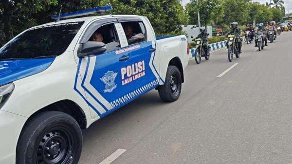 Patroli Gabungan Skala Besar di Barito Utara, Kawal Keamanan Jelang Putusan MK