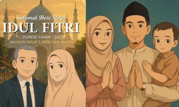 Begini Cara Ubah Foto Jadi Anime Buat Ucapan Idul Fitri Menarik