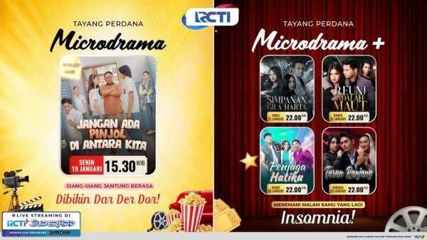 Dari Pinjol hingga Cinta Terlarang, Tayangan Terbaru Microdrama dan Microdrama+ hanya di RCTI!