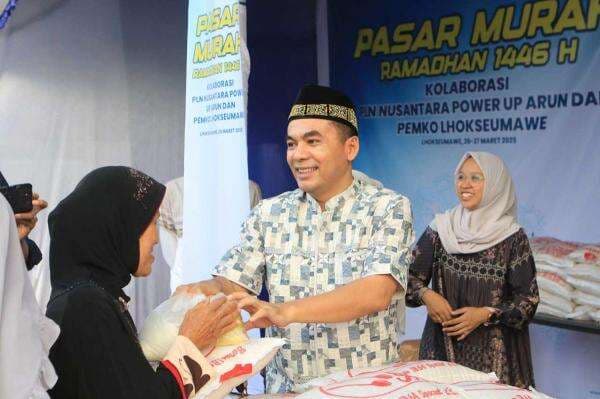 Kolaborasi Gelar Pasar Murah, Pemko Lhokseumawe Apresiasi PLN NP UP Arun