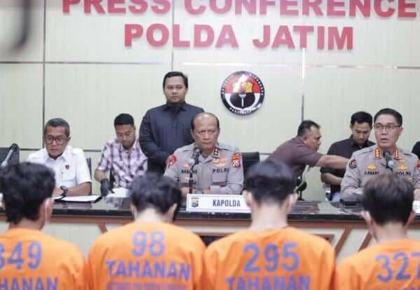 Polda Jatim Tangkap 997 Perusuh Demo Agustus di 10 Kota, Kerugian Rp256 Miliar