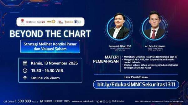 Ayo Daftar Webinar Gratis MNC Sekuritas x BEI Jawa Tengah: Strategi Melihat Kondisi Pasar dan Valuasi Saham