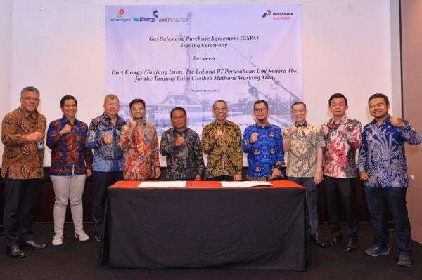 PGN dan Dart Energy Berkolaborasi dalam Pemanfaatan CBM dari WK GMB Tanjung Enim