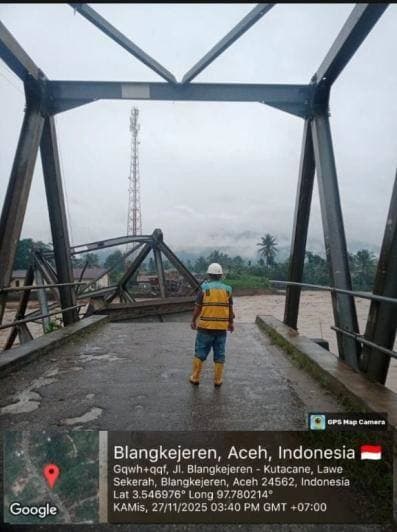 Ruas Tol Medan-Kualanamu-Tebing Tinggi Amblas Terdampak Longsor