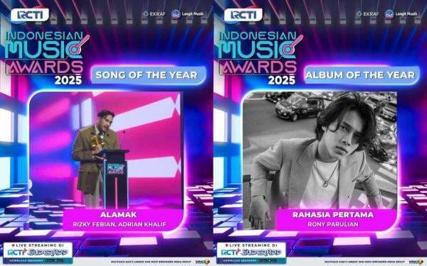 Daftar Pemenang IMA 2025, Rony Parulian Raih Penghargaan Album of the Year
