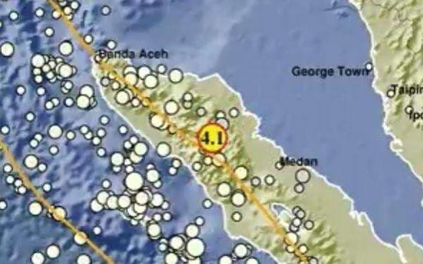 Gempa Bumi Magnitudo 4,1 Guncang Gayo Lues Aceh, Berpusat di Darat