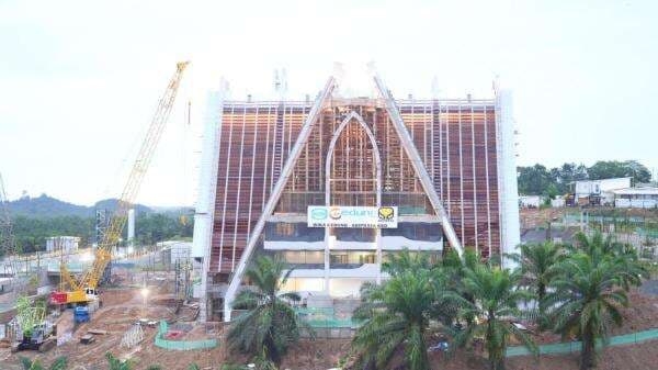 Ini Progres Terbaru Pembangunan Masjid Negara dan Gereja Basilika di IKN