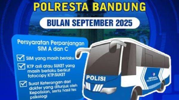 Jadwal SIM Keliling Bandung Hari Ini 25 November 2025, Cek Lokasi dan Persyaratannya
