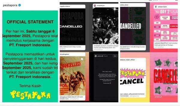 Daftar Musisi Batal Manggung di Pestapora, Apa Penyebabnya? 