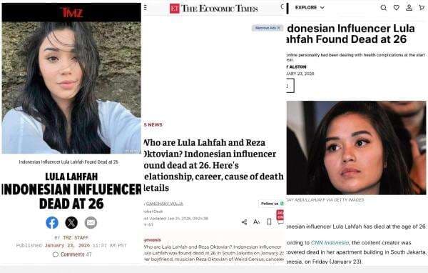 Lula Lahfah Meninggal Jadi Sorotan Dunia, Banyak Media Asing Memberitakan