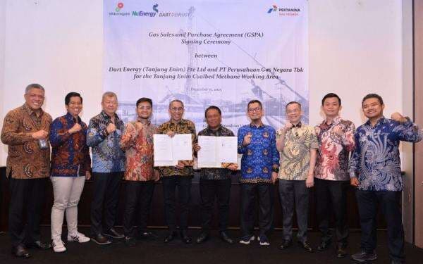 PGN dan Dart Energy Kolaborasi Pemanfaatan CBM dari Tanjung Enim