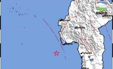 Info BMKG Gempa Terkini Guncang Polewali Mandar Sulbar, Cek Magnitudonya!