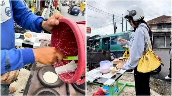 Yummy! Aura Kasih Ternyata Doyan Jajan Pinggir Jalan