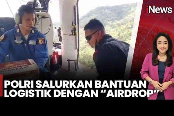 Polri Kirim Bantuan Lewat Airdrop untuk Korban Banjir Taput-Tapteng, Akses Darat Terputus