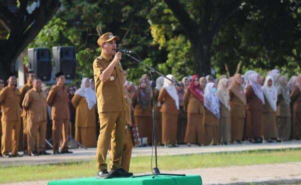 Wali Kota dan Wakil Wali Kota Lhokseumawe Pimpin Apel Perdana, Tekankan Pentingnya Disiplin ASN