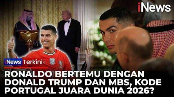 Momen Cristiano Ronaldo Hadiri Jamuan Makan bersama Donald Trump dan Pangeran Arab Saudi 