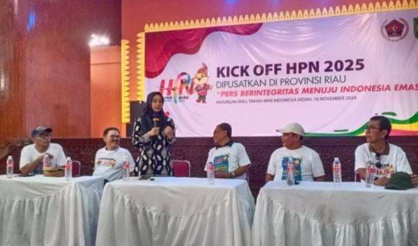 Intan Kartika Perkenalkan Wajah Baru  TMII Jakarta di Kick Off HPN 2025 Riau