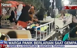 Detik-Detik Gempa M 4,4 Guncang Tarakan Bikin Panik Warga dan Pasien RSUD