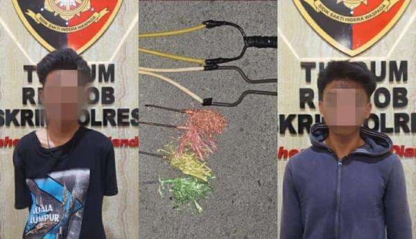 Dua Pemuda Gowa Hendak Menyerang di Makassar Dicokok Polisi, Sempat Kabur ke Area Persawahan