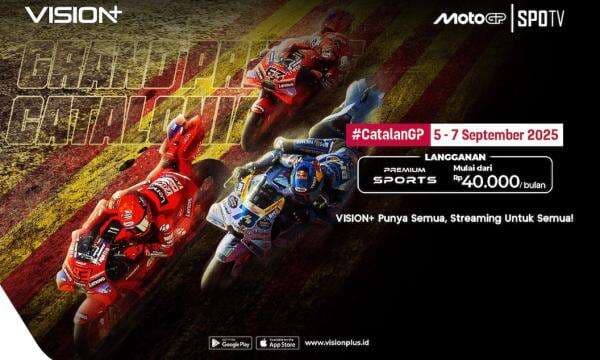 Jadwal dan Link Nonton MotoGP Catalan 2025 di VISION+