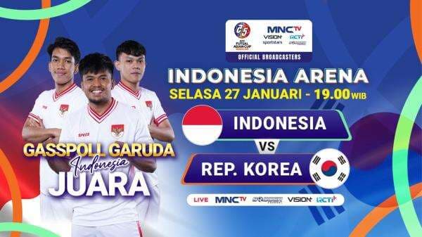 Live MNCTV Malam Ini! Jadwal Siaran Langsung Timnas Futsal Indonesia vs Korea Selatan di Piala Asia Futsal 2026