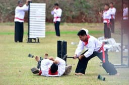 Atraksi Merpati Putih hingga Drone Kamikaze Ditampilkan di Hadapan Prabowo dan Raja Yordania