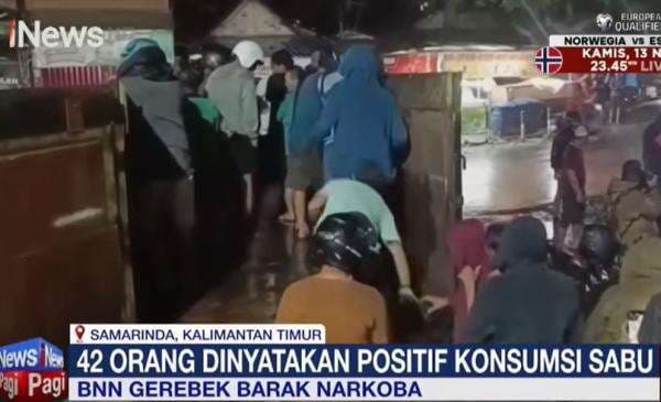 42 Orang Ditangkap dari Penggerebekan Narkoba di Samarinda, BNNP Sita 10 Kg Sabu