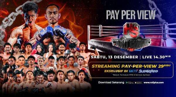 HS Fighting Championship: Malam Pertarungan Para Bintang, Tonton Eksklusif Mulai Rp29.000 di RCTI+