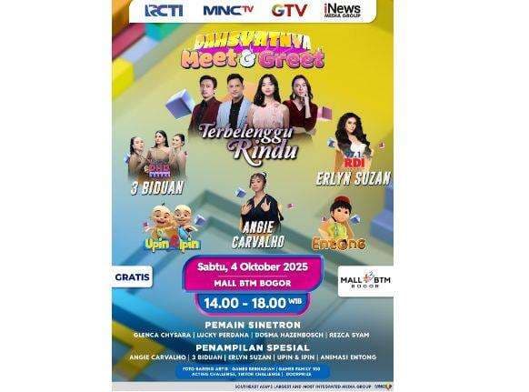 Mas Biru, Amira hingga Bianca Akan Sapa Warga Bogor di Dahsyatnya Meet and Greet Terbelenggu Rindu